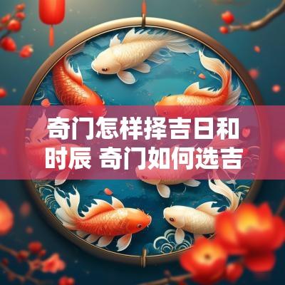 奇门怎样择吉日和时辰 奇门如何选吉时