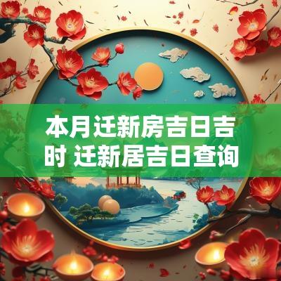 本月迁新房吉日吉时 迁新居吉日查询