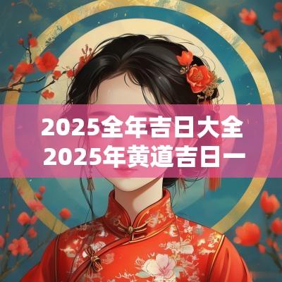2025全年吉日大全 2025年黄道吉日一览表