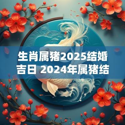 生肖属猪2025结婚吉日 2025年属猪结婚黄道吉日