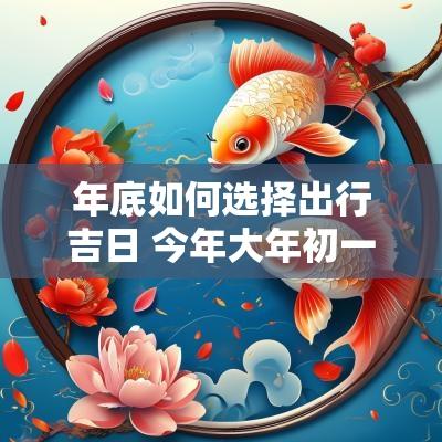 年底如何选择出行吉日 今年大年初一出行吉日 年底如何选择出行吉日 今年大年初一出行吉日