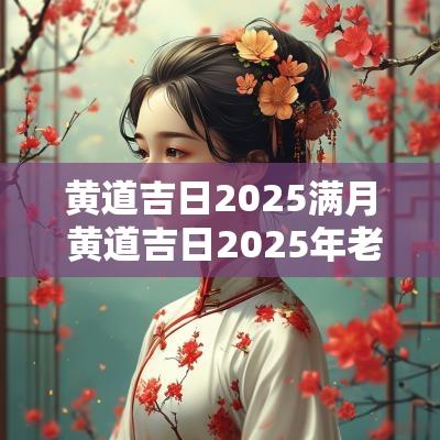 黄道吉日2025满月 黄道吉日2025年老黄历