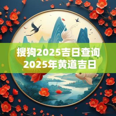 搜狗2025吉日查询 2025年黄道吉日
