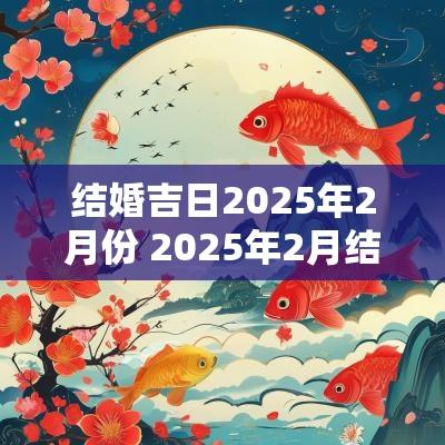 结婚吉日2025年2月份 2025年2月结婚黄道吉日是哪几天