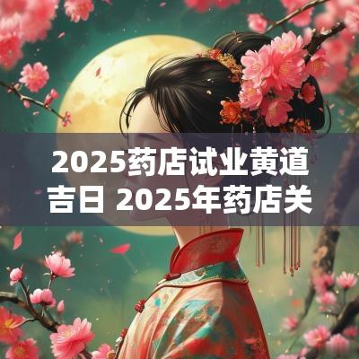2025药店试业黄道吉日 2025年药店关于执业药师新规