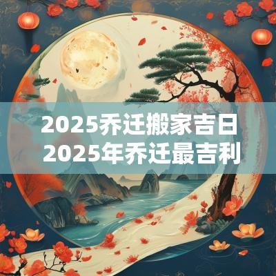2025乔迁搬家吉日 2025年乔迁最吉利的日子