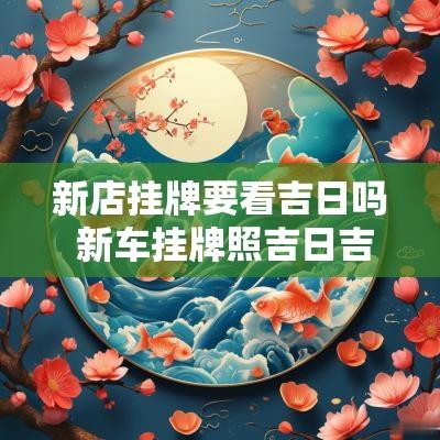 新店挂牌要看吉日吗 新车挂牌照吉日吉时查询