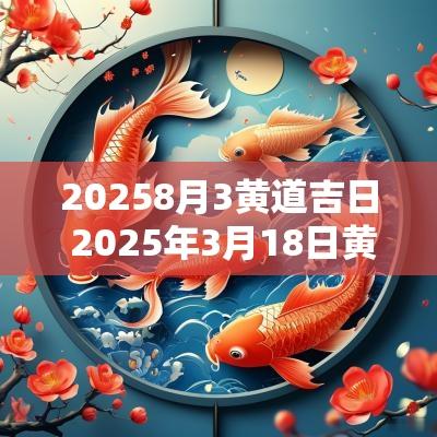 20258月3黄道吉日 2025年3月18日黄道吉日一览表