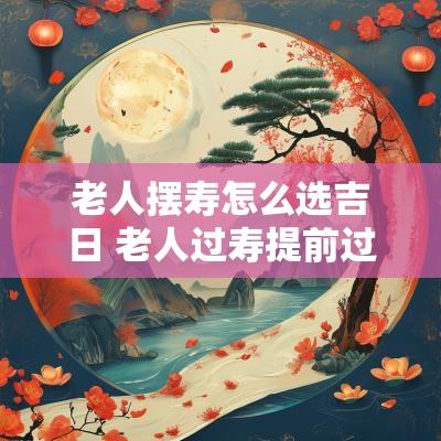 老人摆寿怎么选吉日 老人过寿提前过好不好