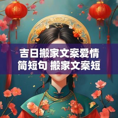 吉日搬家文案爱情简短句 搬家文案短句干净高级