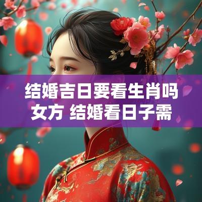 结婚吉日要看生肖吗女方 结婚看日子需要生辰八字吗