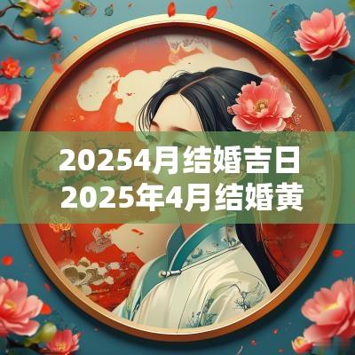 20254月结婚吉日 2025年4月结婚黄道吉日
