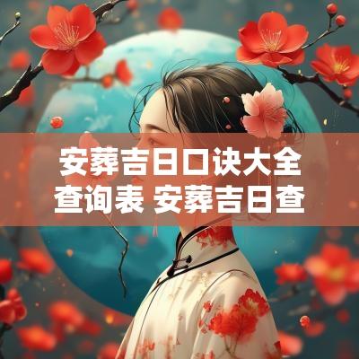 安葬吉日口诀大全查询表 安葬吉日查询