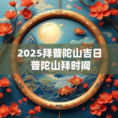 2025拜普陀山吉日 普陀山拜时间