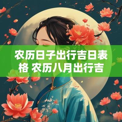 农历日子出行吉日表格 农历八月出行吉日有哪些日子