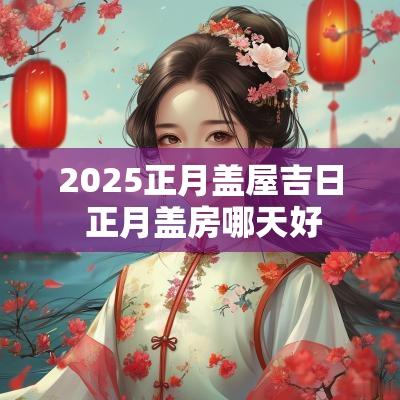 2025正月盖屋吉日 正月盖房哪天好