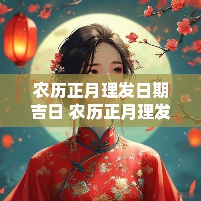 农历正月理发日期吉日 农历正月理发有什么不讲究