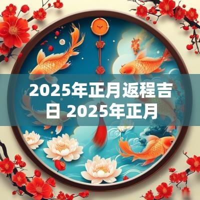2025年正月返程吉日 2025年正月