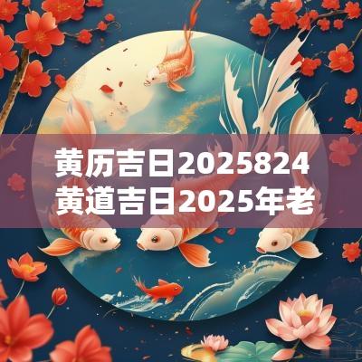 黄历吉日2025824 黄道吉日2025年老黄历查询