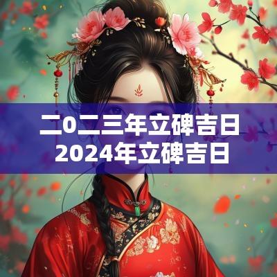 二0二三年立碑吉日 2025年立碑吉日