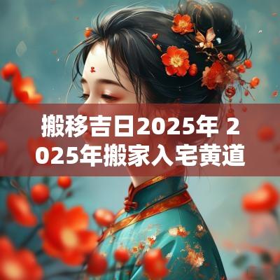 搬移吉日2025年 2025年搬家入宅黄道吉日
