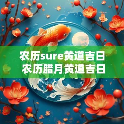 农历sure黄道吉日 农历腊月黄道吉日有哪几天