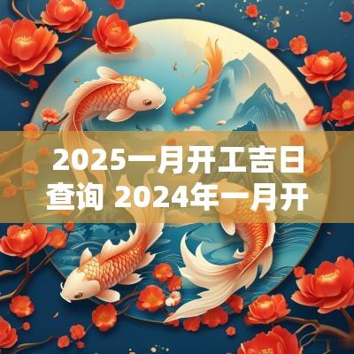 2025一月开工吉日查询 2025年一月开工吉日