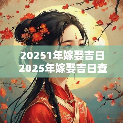 20251年嫁娶吉日 2025年嫁娶吉日查询表