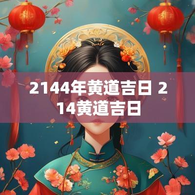 2144年黄道吉日 214黄道吉日