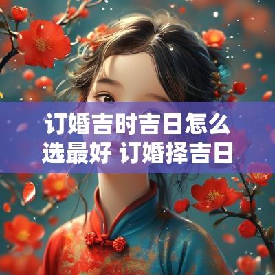 订婚吉时吉日怎么选最好 订婚择吉日的正确方法