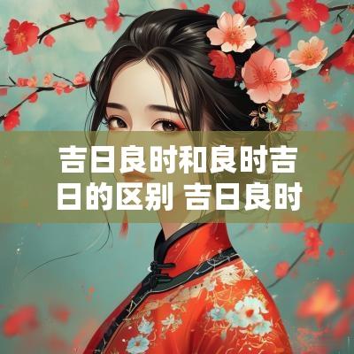 吉日良时和良时吉日的区别 吉日良时是什么动物