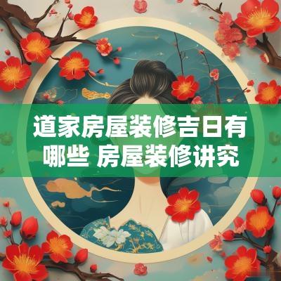 道家房屋装修吉日有哪些 房屋装修讲究哪些风水