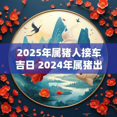 2025年属猪人接车吉日 2025年属猪出行吉日