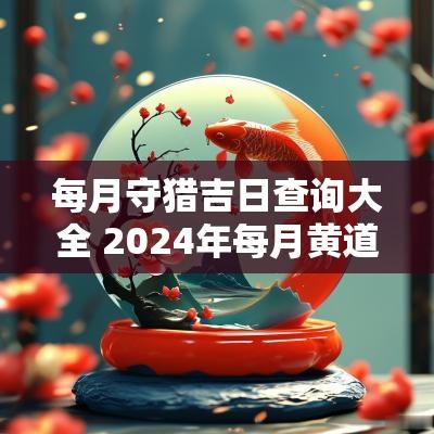 每月守猎吉日查询大全 2025年每月黄道吉日查询