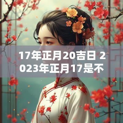 17年正月20吉日 2025年正月17是不是黄道吉日