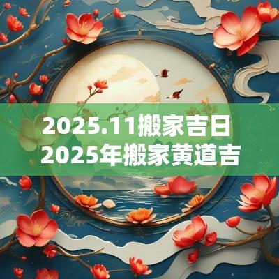 2025.11搬家吉日 2025年搬家黄道吉日一览表