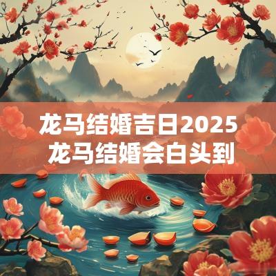 龙马结婚吉日2025 龙马结婚会白头到老吗?