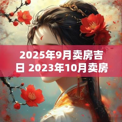 2025年9月卖房吉日 2025年10月卖房黄道吉日