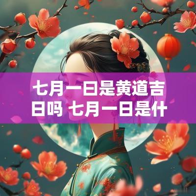 七月一曰是黄道吉日吗 七月一日是什么日子
