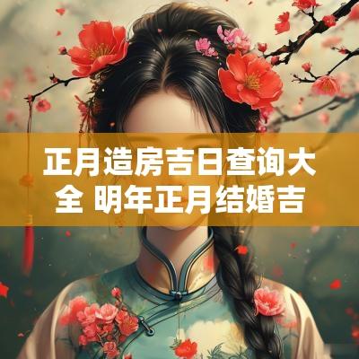 正月造房吉日查询大全 明年正月结婚吉日查询 正月造房吉日查询大全 明年正月结婚吉日查询