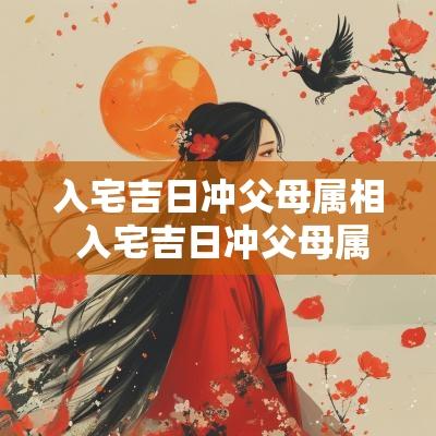 入宅吉日冲父母属相 入宅吉日冲父母属相好吗