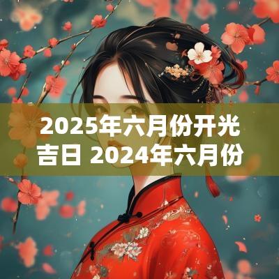 2025年六月份开光吉日 2025年六月份开工黄道吉日