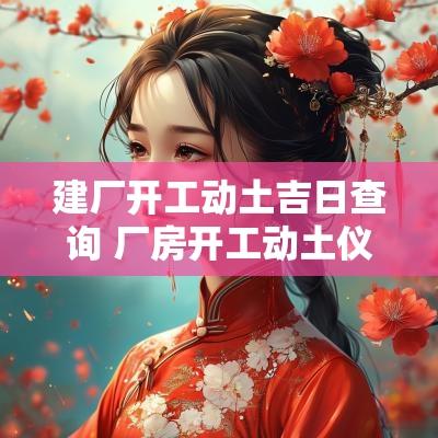 建厂开工动土吉日查询 厂房开工动土仪式