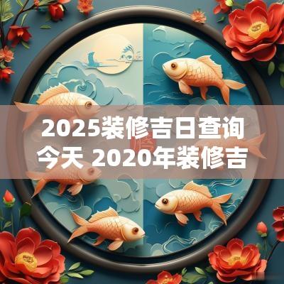 2025装修吉日查询今天 2025年装修吉日查询