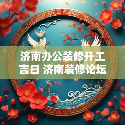 济南办公装修开工吉日 济南装修论坛