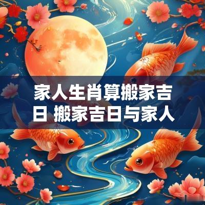 家人生肖算搬家吉日 搬家吉日与家人生肖相冲怎么办