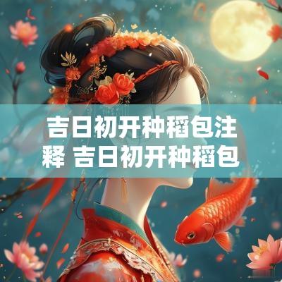 吉日初开种稻包注释 吉日初开种稻包南山雷动雨连宵