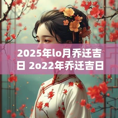 2025年lo月乔迁吉日 2o22年乔迁吉日