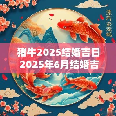 猪牛2025结婚吉日 2025年6月结婚吉日