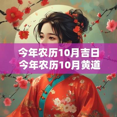 今年农历10月吉日 今年农历10月黄道吉日查询